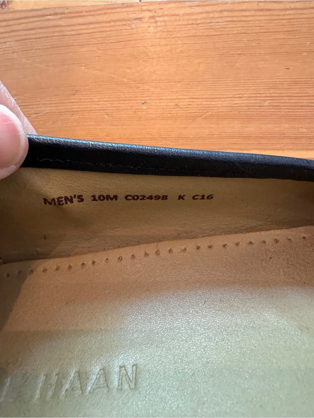 Cole Haan Black Leather Slip-On Loafers with Gold Bit